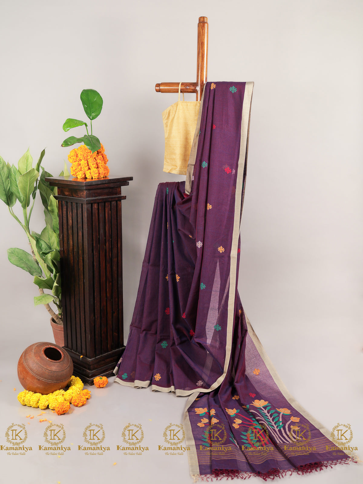 Plum Pop - Saree