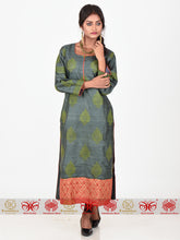 Load image into Gallery viewer, Green Tussar Kurta
