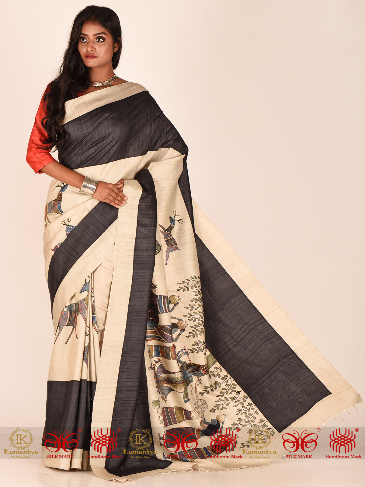 The Canvas of Drawings - Saree