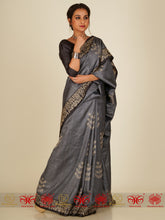 Load image into Gallery viewer, Glossy Grey - Saree
