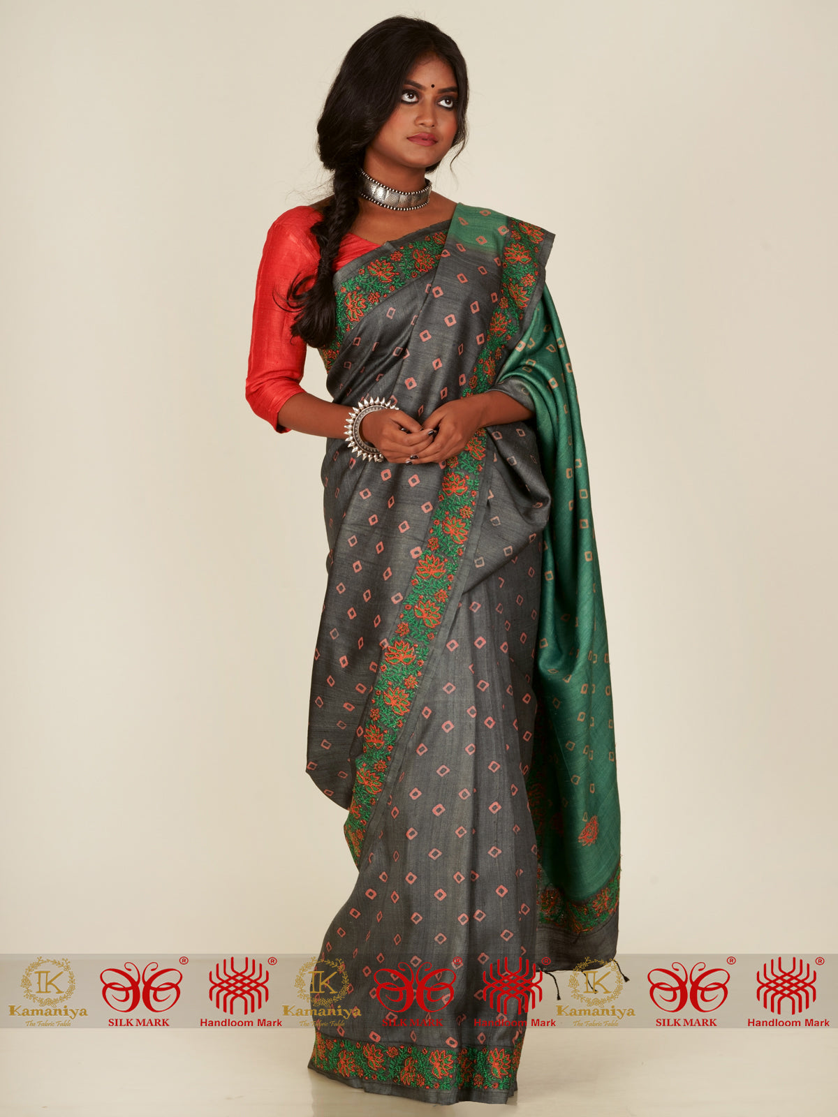 Girlish Green - Saree