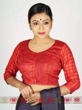 Load image into Gallery viewer, Red Maroon Tussar Blouse
