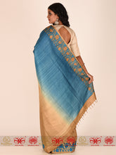 Load image into Gallery viewer, Light It Up in Blue &amp; Beige - Saree
