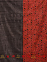 Load image into Gallery viewer, Maroon Black Tussar Dupatta
