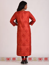 Load image into Gallery viewer, Red Maroon Tussar Kurta
