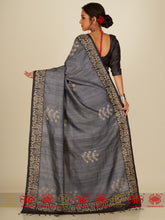 Load image into Gallery viewer, Glossy Grey - Saree
