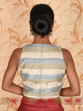 Load image into Gallery viewer, Off-White Tussar Blouse
