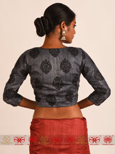 Load image into Gallery viewer, Grey Tussar Blouse
