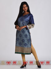 Load image into Gallery viewer, Blue Tussar Kurta
