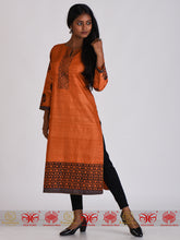 Load image into Gallery viewer, Orange Tussar Kurta
