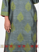 Load image into Gallery viewer, Green Tussar Kurta
