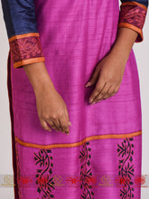 Load image into Gallery viewer, Blue Pink Tussar Kurta

