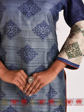 Load image into Gallery viewer, Blue Tussar Kurta
