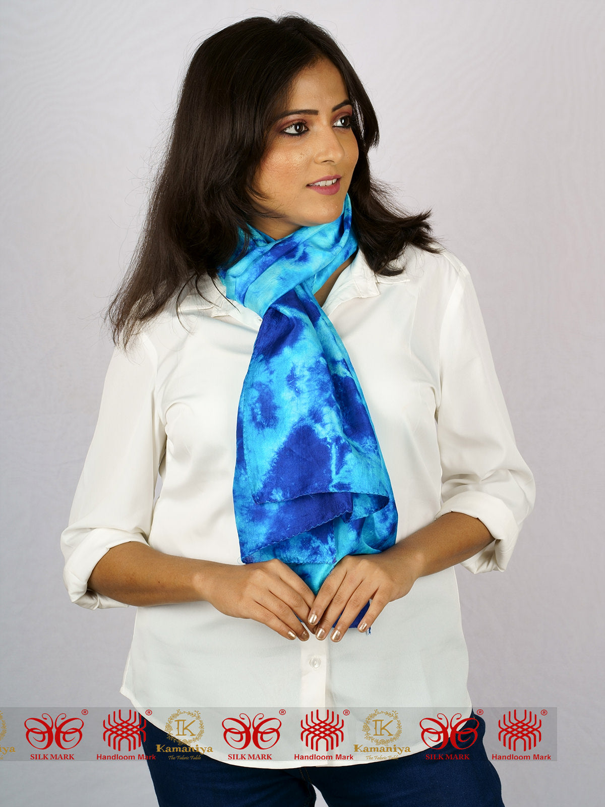 Blue Mulberry Scarf