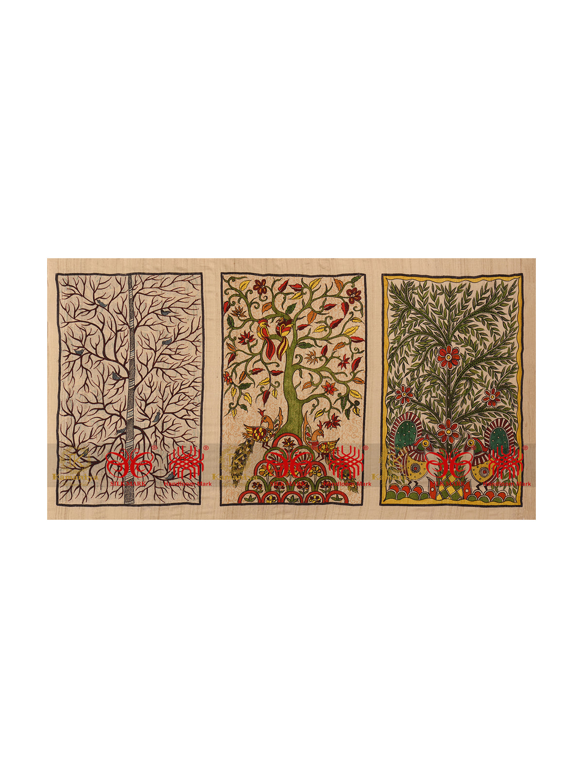 Handpainted Tussar Wall Hanging